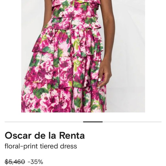 Oscar de la Renta Floral Silk Runway Dress - VIP owned♦️$8400 Retail♦️LAST CALL - Picture 8 of 8
